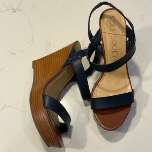SOLE SOCIETY Women’s Wedge Sandals – Size 10
